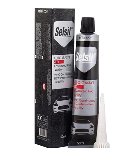 Yüksek Isı Tüp Silikon Kırmızı RTV 50 ml (24/Koli)